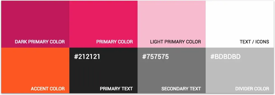Color pallete