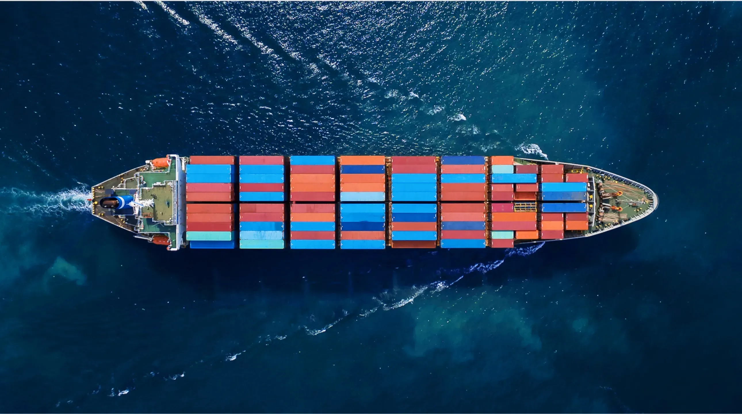Container Ship in Ocean