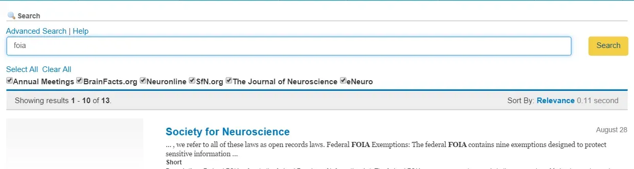 Neuronline search